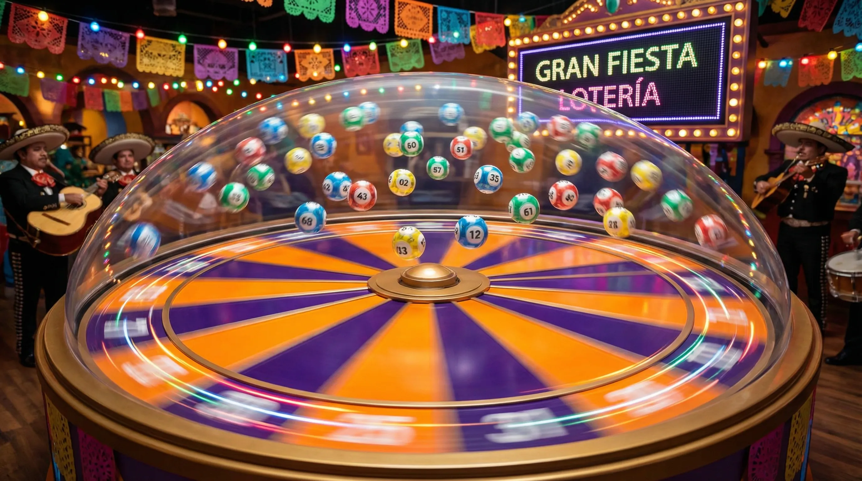 Ruleta colorida con fichas en Tiraj Rapid